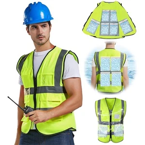 Ice Cooling Vest with 20 Gel Ice packs - Cooling Safety Vest for Men & Women ... - Picture 1 of 7