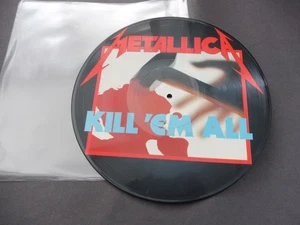 Metallica – Kill 'Em All 1986 UK PICTURE DISC LP MUSIC FOR NATIONS with BARCODE - Picture 1 of 2