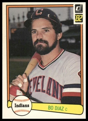 1982 Donruss #263 Bo Diaz Cleveland Indians - Image 1 of 2