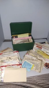 Huge Lot Vintage Recipes Cards Cutouts Newspaper Magazine Clippings Handwritten  - Picture 1 of 11