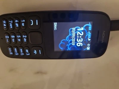 Nokia 105 Dual SIM Cellulare - Nero Completo Classico Vintage Anziani  - Immagine 1 di 2
