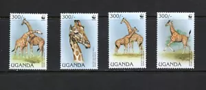 S2641 Uganda 1997 fauna giraffes 4v. MNH - Picture 1 of 1
