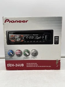 Pioneer DEH-24UB CD AMFM Car Stereo RECEIVER Player w/Front USB iPhone 4 Control - Picture 1 of 9