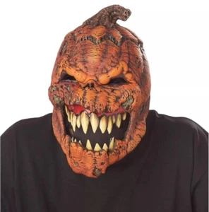 NEW Dark Harvest Pumpkin Ani-Motion Scary Halloween Mask California Costumes - Picture 1 of 4