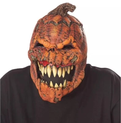 NEW Dark Harvest Pumpkin Ani-Motion Scary Halloween Mask California Costumes - Image 1 of 4