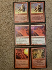 6 Mtg Nm/Lp Red 2x Shaleskin Plower/2x Soul Of Magma/ 2x Spark Spray