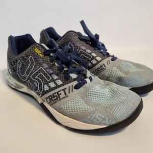 Reebok CrossFit Nano 5 CR5FT Womens Athletic Training Shoes Blue Grey Kevlar 8.5 - Picture 1 of 9