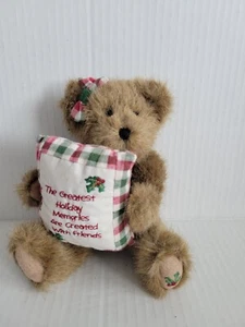 Boyd's Bears Bärchen Goodfriend Weihnachtsbär Plüsch mit Weihnachtsgedicht Kissen - Bild 1 von 6