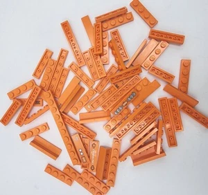 LEGO ORANGE PLATTEN GROSSPACKUNG 65 STCK. 1X3 1X4 1X6 VERSCHIEDENE TEILE WELTRAUM - Bild 1 von 2