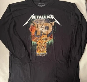 METALLICA 40th ANNIVERSARY OFFICIAL SHIRT XL L/S 2021 SAN FRANCISCO CHASE CENTER - Picture 1 of 7