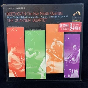 BEETHOVEN String Quartets Middle - GUARNERI QUARTET - RCA 1968 ST 4LP BOX - Picture 1 of 4