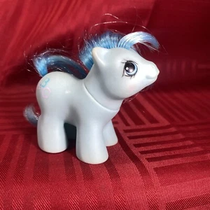 Vintage 1987 Hasbro My Little Pony - NOODLES - Newborn Twins - Blue Baby A B C - Picture 1 of 7
