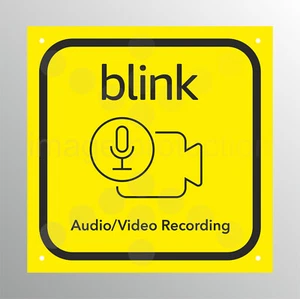 Blink Doorbell Security Sign Drill Holes Audio Video Monitoring Window Camera - Picture 1 of 1