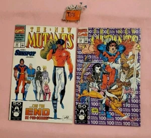 THE NEW MUTANTS #99-100 (1991) MCU COMIC KEYS 1ST X-FORCE & FERAL & SHATTERSTAR - Picture 1 of 21