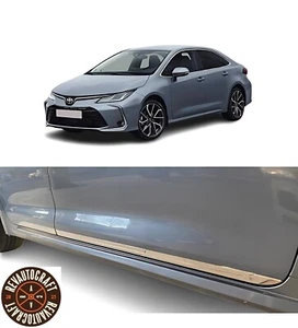 Juego de molduras laterales cromadas para TOYOTA CORALLA - Acero inoxidable - 2019-2021 - Imagen 1 de 5