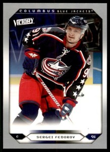 2005-06 Upper Deck Victory Update Sergei Fedorov Columbus Blue Jackets #213