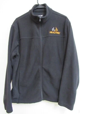 Realtree Black Full Zip Long Sleeze Fleece Medium - Image 1 of 4