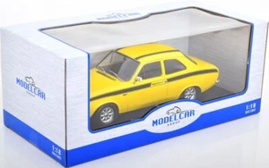Modellauto MCG Ford Escort MK I Mexico gelb 1973 MCG 18387 1:18 Neu in der OVP - Picture 1 of 3