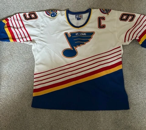 Starter Brand St Louis Blues Wayne Gretzky Hockey Sweater, Size XL-Never Worn Cover