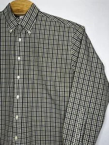 Polo uomo Brooks Brothers abbottonata l'originale taglia large verde check - Foto 1 di 6