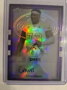 Chris Murray Auto /25 2018 Foglia Esercito Metallo - Foto 1 di 2