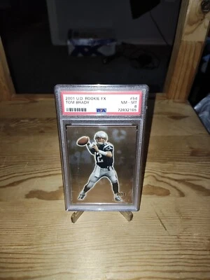 Tom Brady 2001 - PSA 8 - CUBIERTA SUPERIOR NOVATO FX #54 PATRIOTS - ¡MiNT GoLD! Foto 1 de 4