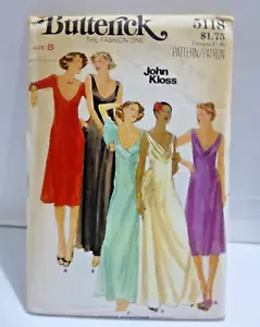 Butterick Pattern # 5118, Dresses, John Kloss - Picture 1 of 2