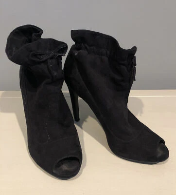 Carlos Peep-toe Bootie Black Women's 7.5 - Image 1 of 4