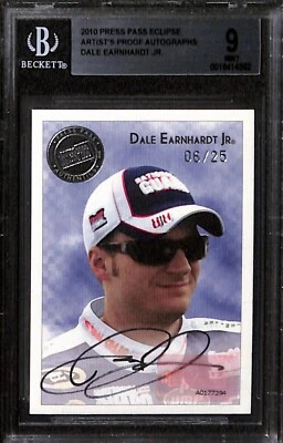 2010 Press Pass Eclipse Artists Proof Autograph Dale Earnhardt /25 SGC9 - Image 1 of 2