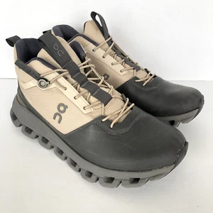 ON CLOUD Hi Zapatos Impermeables Para Mujer Talla 7 38 Beige Gris Tenis para Correr Trail - Imagen 1 de 13