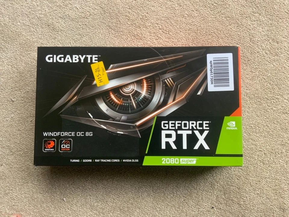 Gigabyte Nvidia Geforce RTX 2080 super OPENED BUT GOOD CONDITION UNUSED - Image 1 of 4