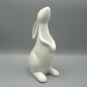 SPRING EASTER CERAMIC BUNNY RUBBIT FIGURINE NEW - Picture 1 of 19