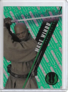 2016 Topps Star Wars High Tek MACE WINDU GREEN CUBE DIFFRACTOR #1/10 SW-16! - Picture 1 of 2