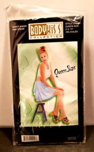 BodyKiss Collection Queen Size Super Sheer Pantyhose off WHT 165-250LBS - Picture 1 of 4