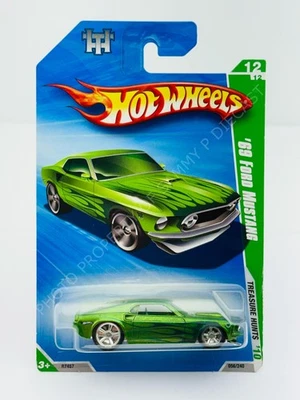 Hot Wheels 2010 SUPER Treasure Hunt '69 FORD MUSTANG Green NEW in BLISTER !!! - Image 1 of 4