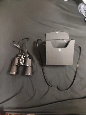 Sears Vintage Binoculars Model 473251-30 Coated Optics 7x50mm Black With Case - Image 1 of 4