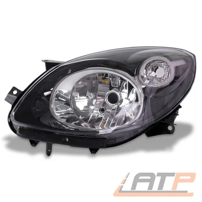 SCHEINWERFER SCHWARZ H4 HALOGEN LINKS FÜR RENAULT TWINGO 2 BIS BJ 2012 - Bild 1 von 4