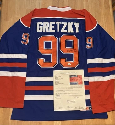 Wayne Gretzky Edmonton Oilers Autographed Jersey JSA COA - Image 1 of 4