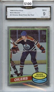 1998 O-Pee-Chee Chrome #2 Mark Messier GMA 9 Blast From the Past Oilers - Picture 1 of 2