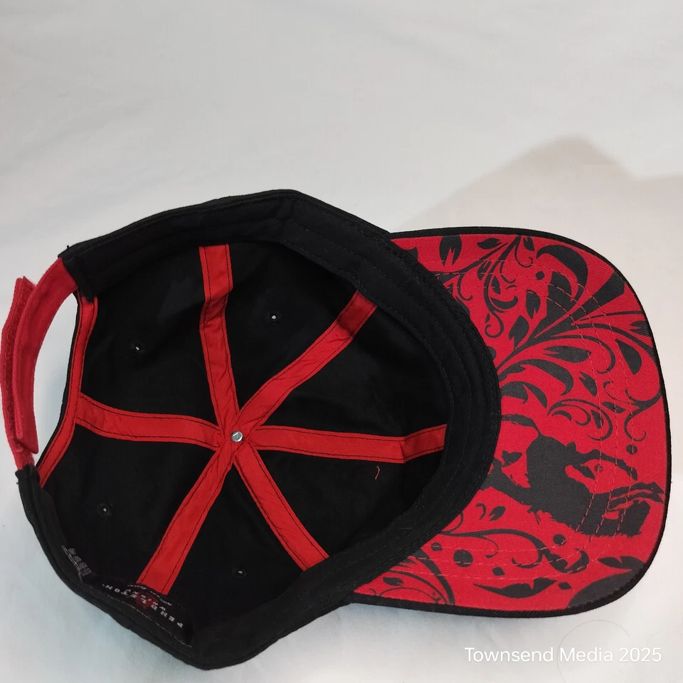 Pendleton Whisky Negro Rojo "Let 'Er Buck" Gorra Ajustable Bordada Sombrero Foto 1 de 4