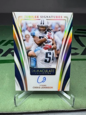 2024 Immaculate Collection Chris Johnson Jubilee Signatures AUTO /49 - Tennessee - Image 1 of 2
