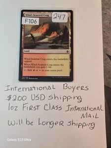 WIND-SCARRED CRAG 247 MTG – DESTINY CALLS YE, BUYER! CLAIM THY MIGHTY LAND TODAY - Picture 1 of 1