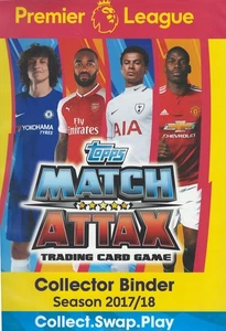 Match Attax, Saison 2017/18 Fußball Karten Sammelmappe mit 141 Karten - Bild 1 von 17