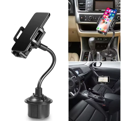 Accesorios de montaje portavasos universal para coche 360° ajustables para teléfonos celulares GPS Foto 1 de 4