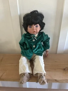 Claire Marie Indian Navajo Child Doll Porcelain & Cloth Boy - Picture 1 of 7