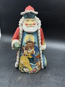 G.Debrekht La Bella e la Bestia 11 pollici - Babbo Natale intagliato in legno - Foto 1 di 11