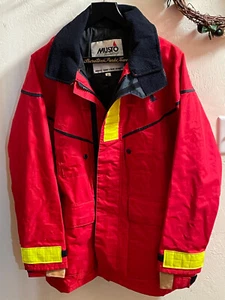 Musto Jacket Womens Small Offshore Red Sailing Team Yachting Reflective Coat - Picture 1 of 12