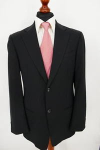 Armani Collezioni Anzug Gr.98 (=Gr.50 long) Schurwolle Schwarz White Label Top Z - Imagen 1 de 9