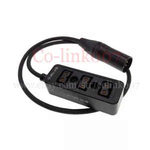 Concentrador divisor de alimentación D-tap, XLR 4 pines a 3 x adaptador de cable divisor P-tap - Imagen 1 de 7