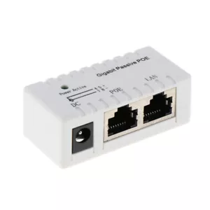 Gigabit PoE Injector 12V-52V DC Passive PoE Power Over Ethernet Switch - Bild 1 von 8